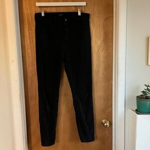 J. Crew Black Stretch Corduroy Trousers